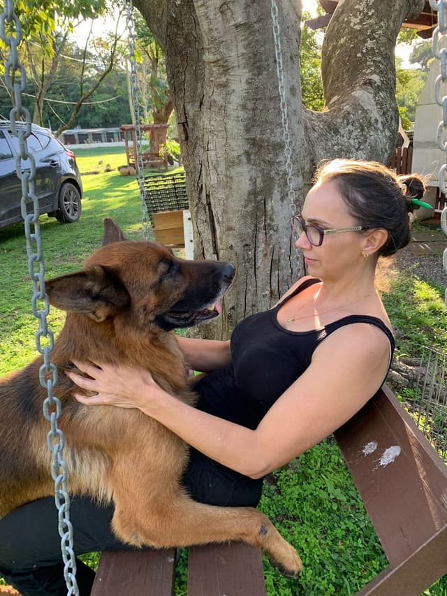 Família do Otto Canil com seus cães